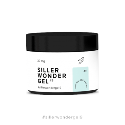Уцінка на Siller Wonder Gel №09,30мг(ніжно-мятний)