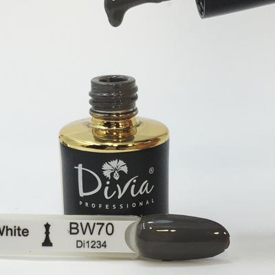  Гель-лак Divia Black & White №BW070