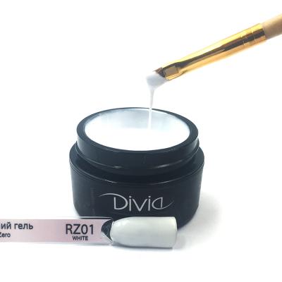 Divia гель моделюючий radiant/zero (rz01 - white, білий), 14 мл 