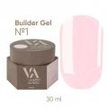 Гель для нарощування Valeri Builder Gel  №1, 30 мл