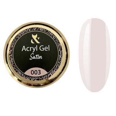 F.O.X Acryl Gel Satin 003,біло-рожевий,15мл
