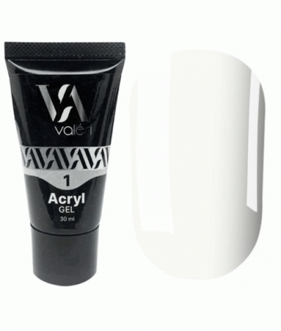 VALERI Acryl Gel №1,(білий),30 мл
