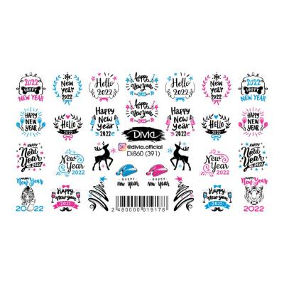 Divia - наклейки "слайдер" DI860 [391 - ЗИМА]