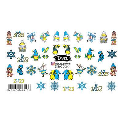 Divia - наклейки "слайдер" DI860 [424- ЗИМА]