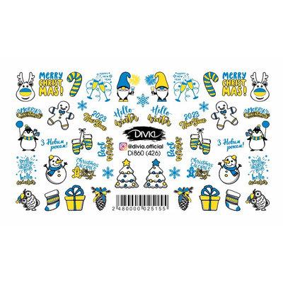 Divia - наклейки "слайдер" DI860 [426 - ЗИМА]