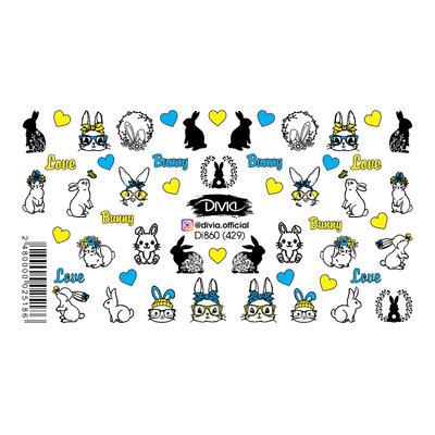 Divia - наклейки "слайдер" DI860 [429 - ЗИМА]