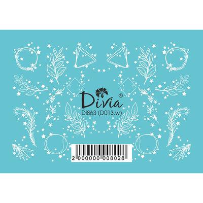 Divia - наклейки "3d" DI863 [D-013.W - ВІЗЕРУНКИ]
