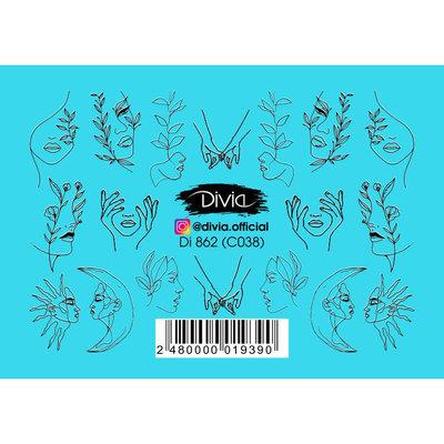 Divia - наклейки "комбі" DI862 [C-038- СИЛУЕТИ]