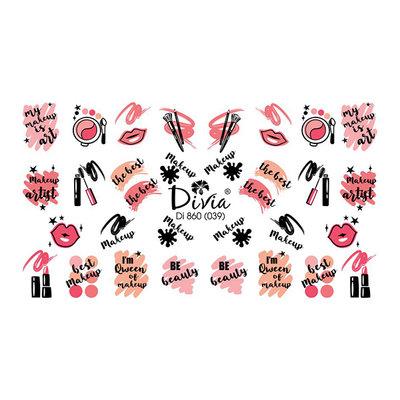 Divia - наклейки "слайдер" DI860 [039 - ФРАЗИ]