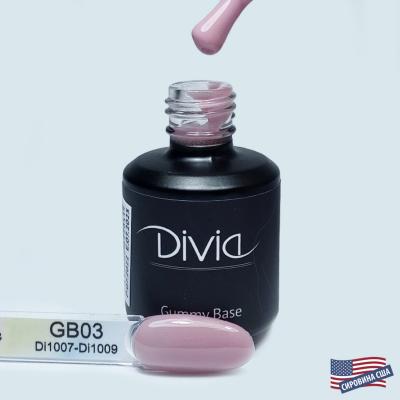 Divia - База камуфлююча "Gummy Base" Di1008 [GB1503 - Cover Pink] (15 мл)