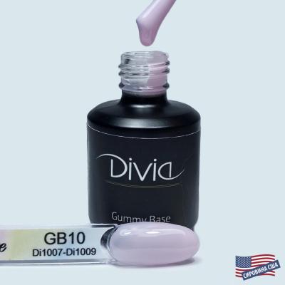 Divia - База камуфлююча "Gummy Base" Di1008 [GB1510 - Milky Pink] (15 мл)
