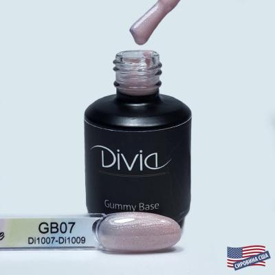 Divia - База камуфлююча "Gummy Base" Di1008 [GB1507 (Natural Shimmer Pink),15мл