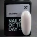 Nailsoftheday Cream base 07 – молочно-рожева база для чутливих нігтів, 10 мл