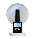NAILSOFTHENIGHT Shell top 02 – перлинний топ з блакитною втиркою без липкого шару, 10 мл