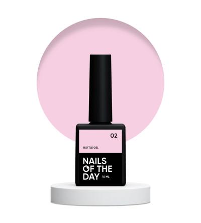 NailsOfTheDay Bottle gel 02 – надміцний гель (блідно-рожевий), 10 мл