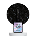 NAILSOFTHENIGHT Black Jack gel polish — чорний зі срібний шимером світловідбиваючий гель–лак для нігтів,10 мл