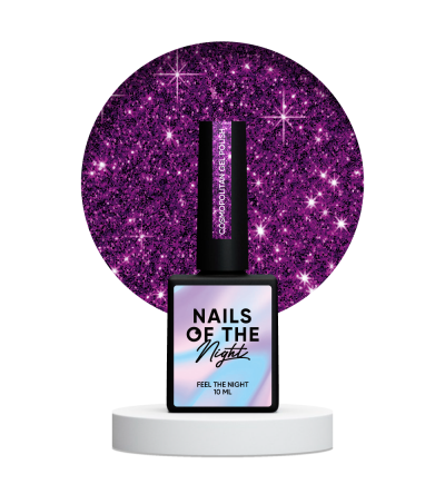 NAILSOFTHENIGHT Cosmopolitan gel polish — темно–рожевий світловідбиваючий гель–лак для нігтів,10 мл