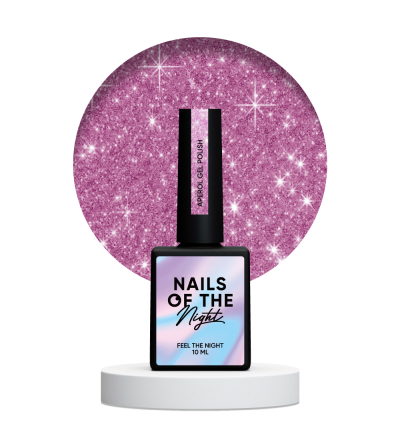 NAILSOFTHENIGHT Aperol gel polish — рожевий світловідбиваючий гель–лак для нігтів,10 мл