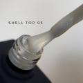 NailsOfTheDay Shell top 05 — перлинний топ з золотою втиркою без липкого шару, 10 мл