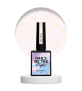 NailsOfTheNight Opal top 02— топ з опаловими блискітками на легкій молочній основі, без ЛШ та без уф-фільтрів для нігтів, 10 мл