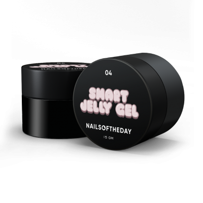 NailsOfTheDay Smart Jelly gel 04 — бежевий будівельний гель желе для нігтів, 15 гм