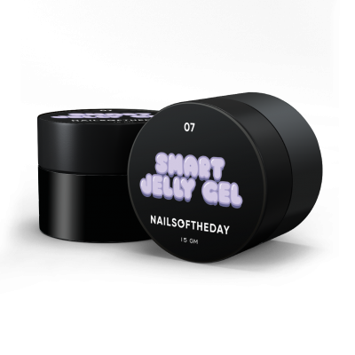 NailsOfTheDay Smart Jelly gel 07 — ніжно–ліловий будівельний гель желе для нігтів, 15 гм