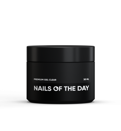 NailsOfTheDay Premium gel clear — прозорий будівельний гель, 30 мл