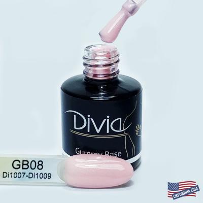 Divia - База камуфлююча "Gummy Base" Di1007 [GB08 - Shimmer Peachpuff] (8 мл)