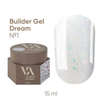Гель для нарощення нігтів Valeri Dream Builder Gel, 001, 15 мл