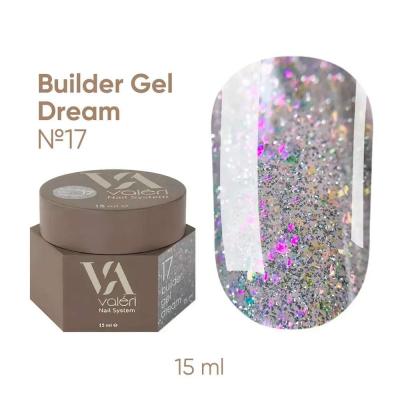 Гель для нарощення нігтів Valeri Dream Builder Gel, 017, 15 мл