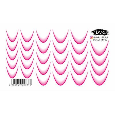 Divia - Наклейки "Слайдер" Di860 [439 - Френч]