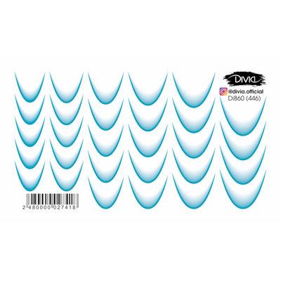 Divia - Наклейки "Слайдер" Di860 [446- Френч]