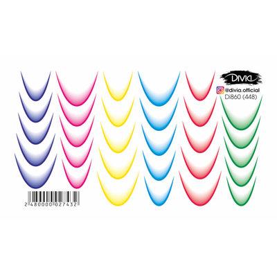 Divia - Наклейки "Слайдер" Di860 [448- Френч]