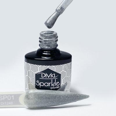  Гель-лак Di1248 світловідбиваючий "Sparkle" [SP01] (7,3 мл)