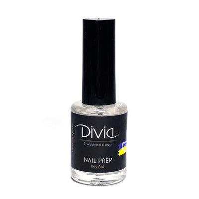 Divia- Рідина для підготовки нігтів "Nail prep Key Aid" Di1631 (знежирювання+дегідротація) (14 мл)