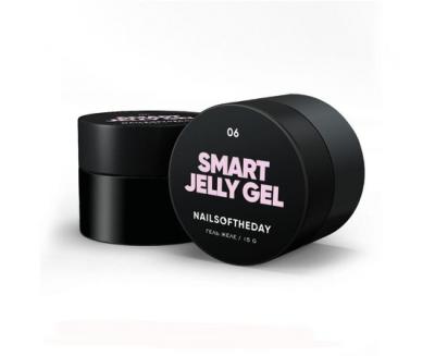 NailsOfTheDay Smart Jelly gel 06 — лілово–рожевий будівельний гель желе для нігтів, 15 гм