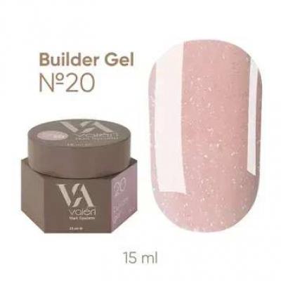Гель для нарощування Valeri Builder Gel  №20, 15 мл