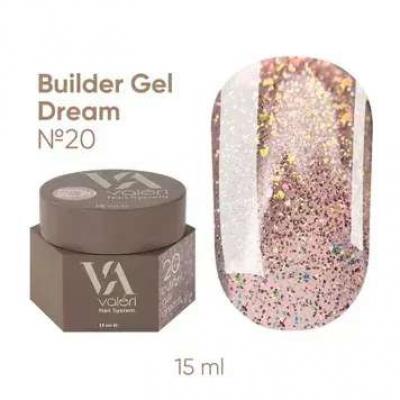 Гель для нарощення нігтів Valeri Dream Builder Gel, 020, 15 мл