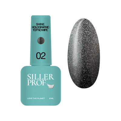 Топ із глянцевим ефектом Shine Holografic Top No Wipe №2, 8мл