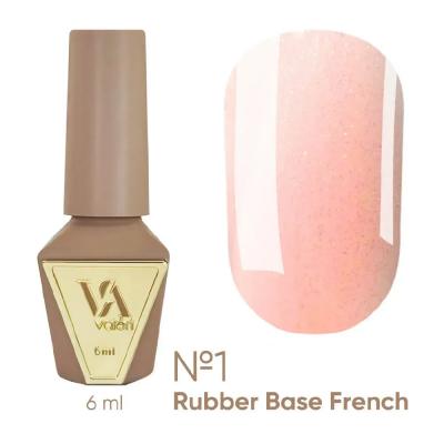 French Base Valeri № 01,(світло-рожевий з золотистим мікроблиском),6 ml