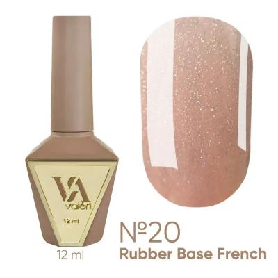 French Base Valeri № 20,(ніжно-персиковий з срібним мікроблиском),12 ml