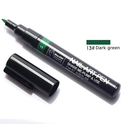 Ручка для 3D дизайну нігтів Blue Zoo 13 Dark Green