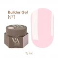 Гель для нарощування Valeri Builder Gel №1, 15 мл