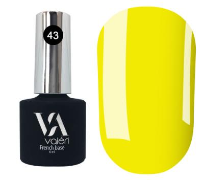 Neon Base Valeri № 43,(яскраво-жовтий, неон),6 ml